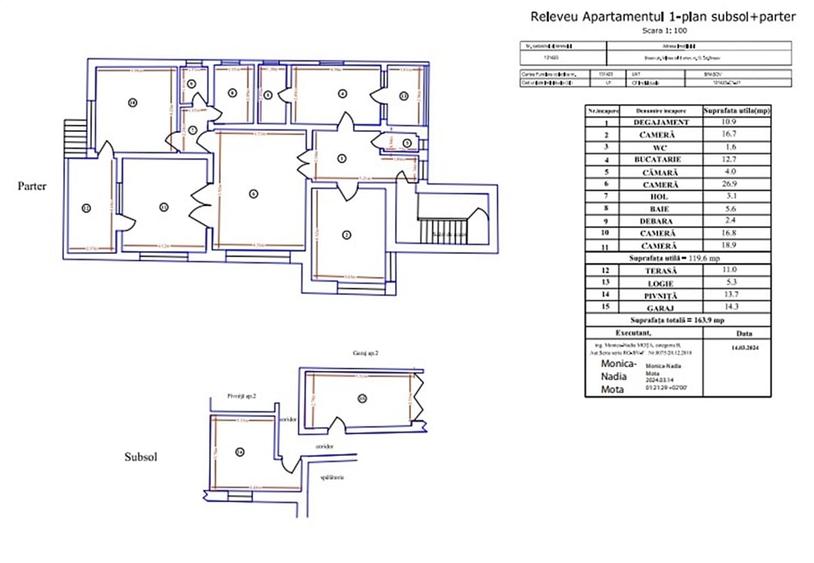 Vila cu 2 apartamente si teren de 670 mp. - 2