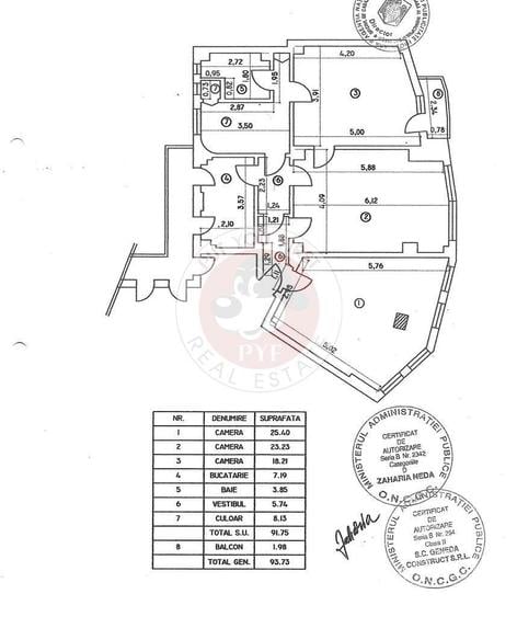 Cismigiu | 3 camere | U2 | Semidec | 94mp | B12118 - 3