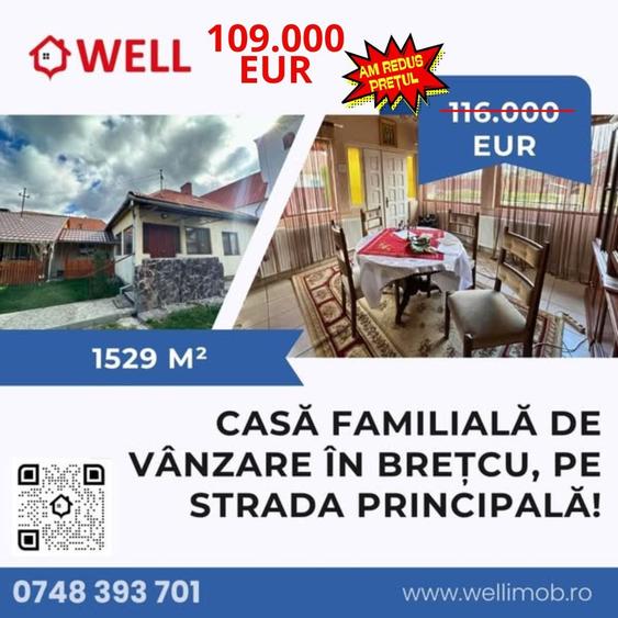 Casă familială de vânzare în Brețcu, pe strada Principală! - 8