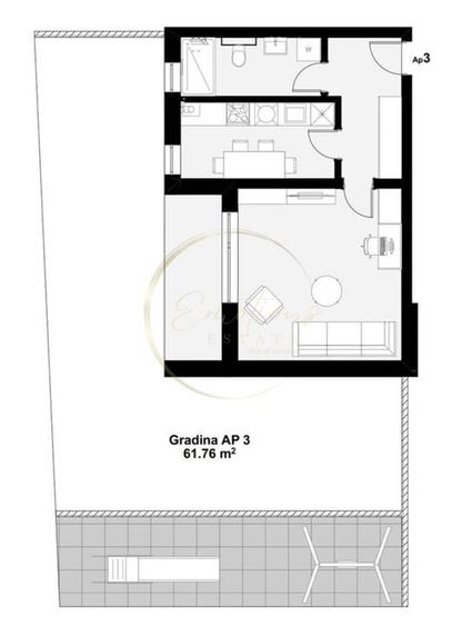 NOU | Apartament 1 cameră modern cu grădină și balcon generos | Parcare inclusă - 8