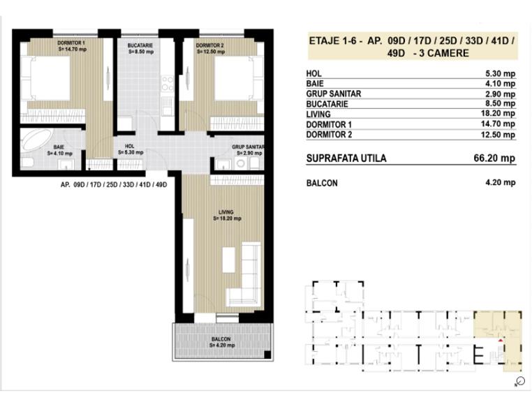 3 camere direct dezvoltator sector 4 - 2