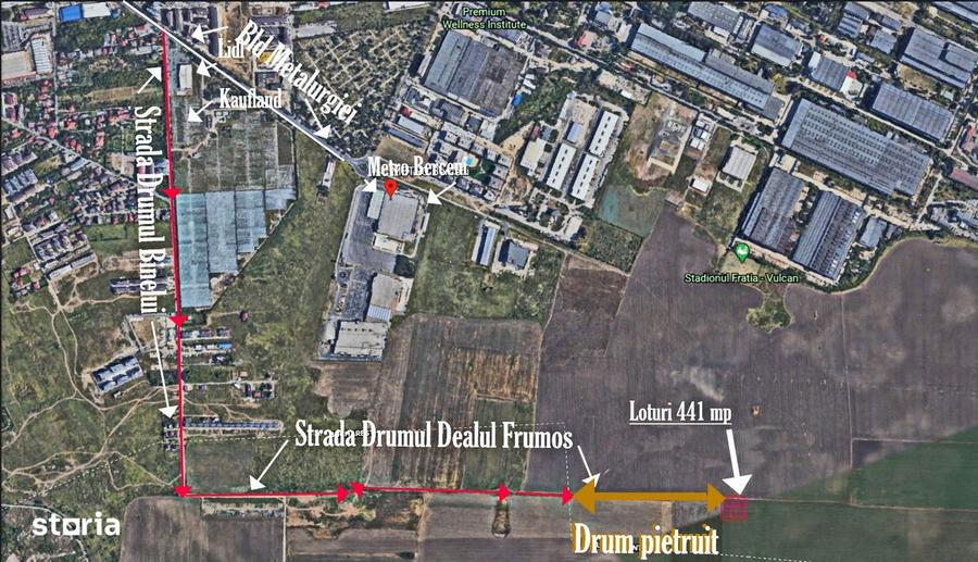 Loturi 441 mp,50 euro/mp+TVA,direct proprietar Metro Berceni, - 2
