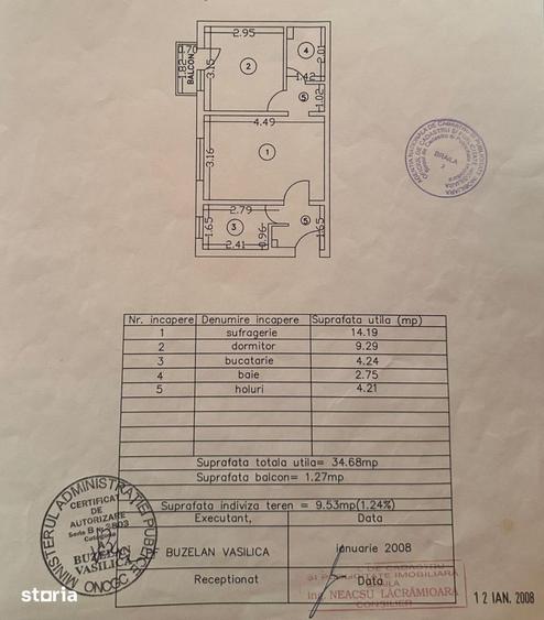 Apartament cu 2 camere semidecomandat în Obor