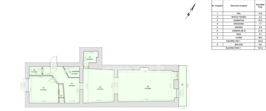 Apartament Piata Unirii - 17