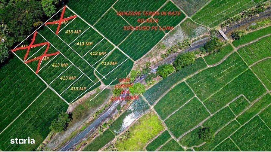 Teren in rate, toate utilitatile, 500 euro/luna - 1
