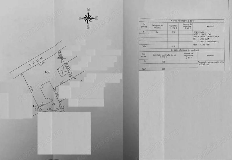 Oportunitate investitie! Ultracentral, Teren intravilan 916 mp - 2