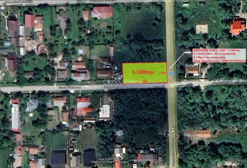 Teren Construcții intravilan de 1100 mp, în Snagov
