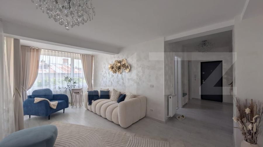 Apartament cu 3 camere decomandat, mobilat în Central