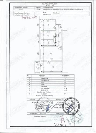 Vand apartament 3 camere