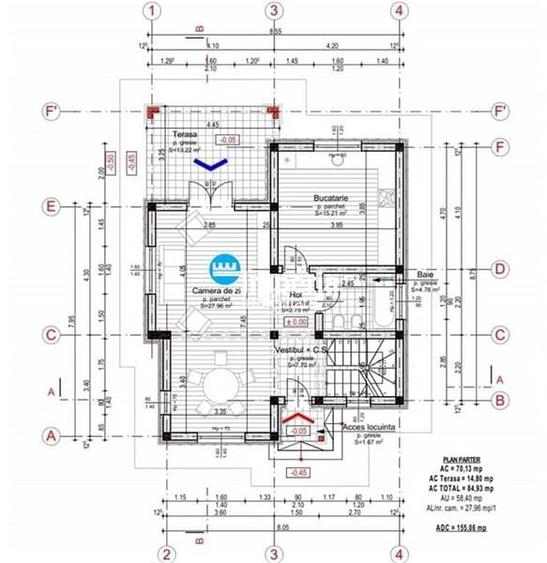 Vila 4 cam,115 mp,  500 teren, 800 m de Primaria Miroslava - 4