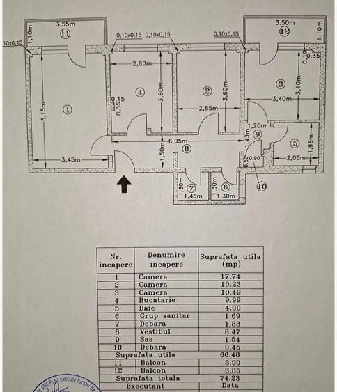 Apartament 3 camere 2 băi Centrală proprie Militari – Metrou Gorjului - 10