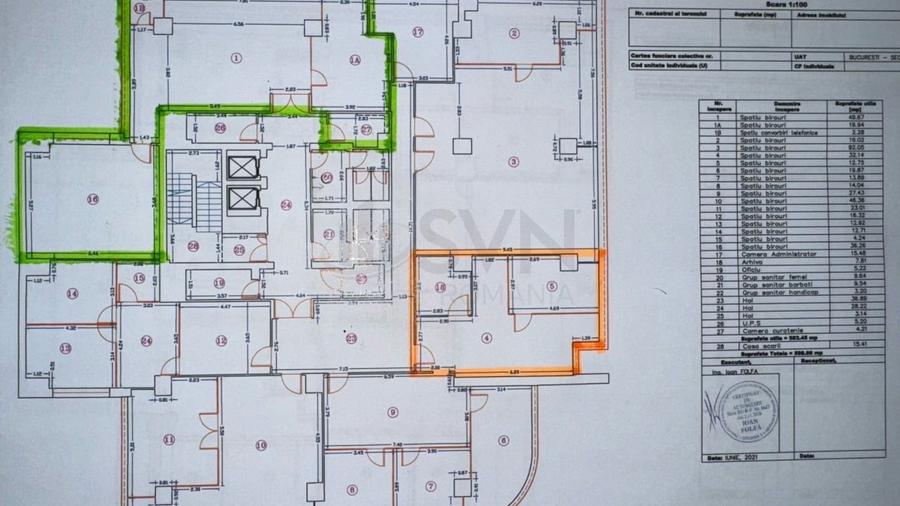 REC3001335 Spatiu de birouri 70 MP I De inchiriat I Cladire de birouri I Barbu V - 8