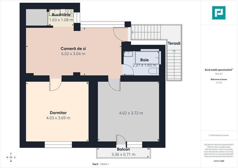 Casă la curte, 65 mp utili, 2 camere, curte mare - 11