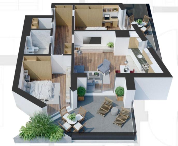 Apartament 3 camere PERSOANA FIZICA - 4