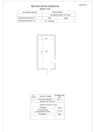 Spațiu comercial de închiriat în SIBIU Bd. Mihai Viteazu nr.7 Preț Negociabil - 3