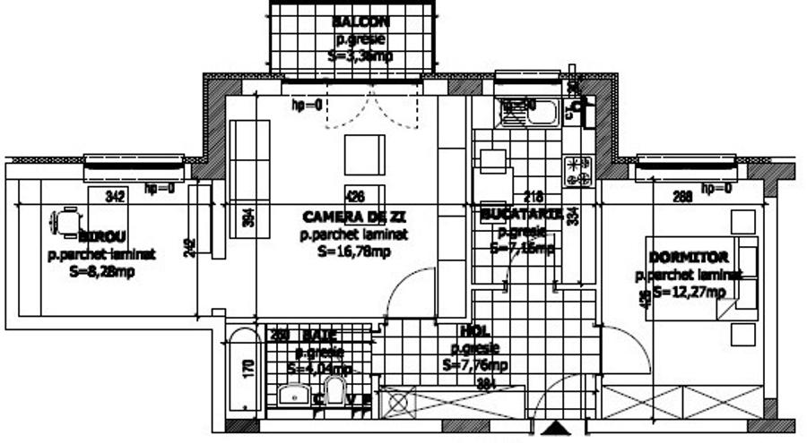 Apartament 3 camere - Renovat, Mobilat, Utilat, Aprox totul !!!NOU!!! - 14
