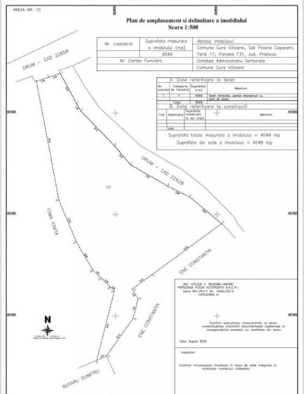 Teren 4.549 mp intravilan, la doar 8 minute de Valenii de M - 1
