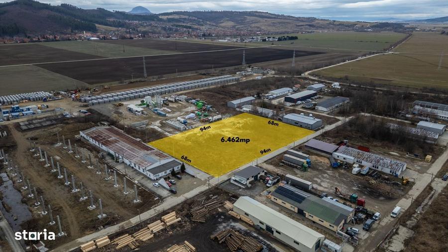 Teren 6500mp Intravilan - Parcul Industrial Zarnesti - Deschidere 94m - 4