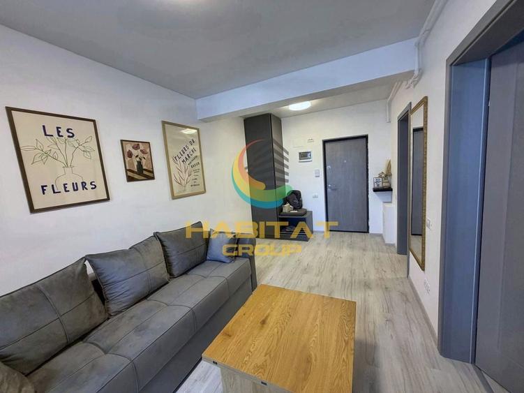 Apartament cu 2 camere nedecomandat, mobilat în Sud-Vest