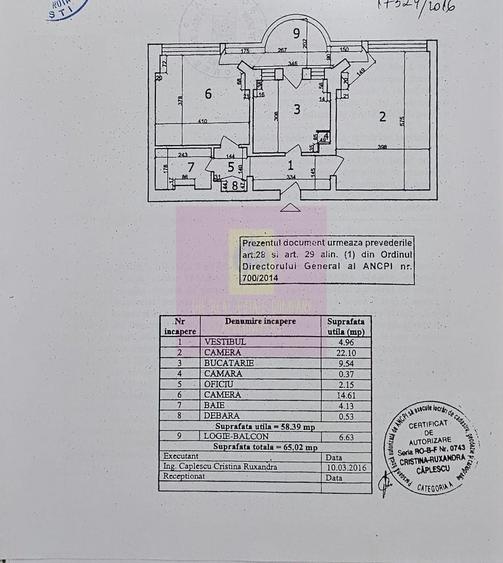Apartament cu 2 camere decomandat în Decebal