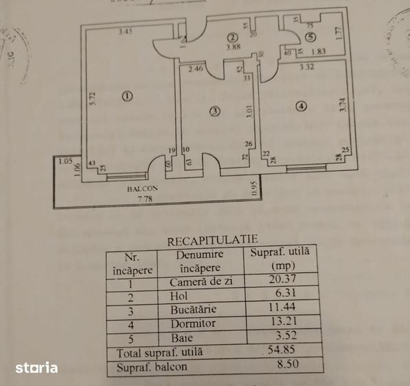 Apartament cu 2 camere în Viziru 2