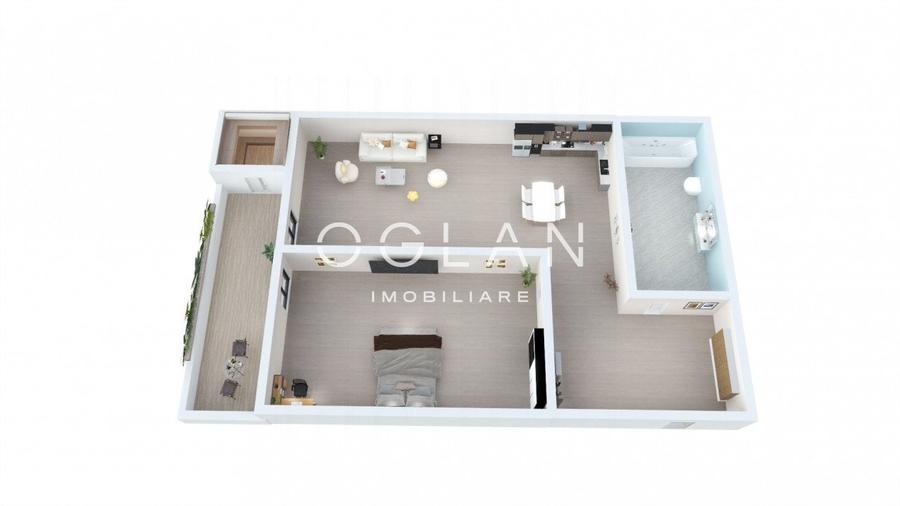 Studio , 43.63 mp utili + balcon - Zona Lacul lui Binder - 6