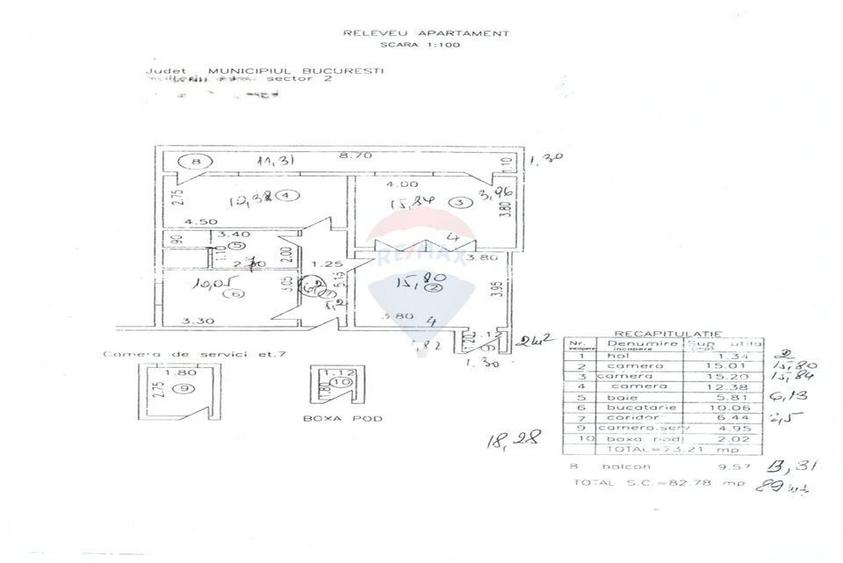 Apartament cu 3 camere ?i balcon in Piata Romana - 2
