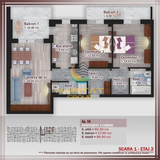 Apartament 3 camere- 99 mp - Pallady - 7