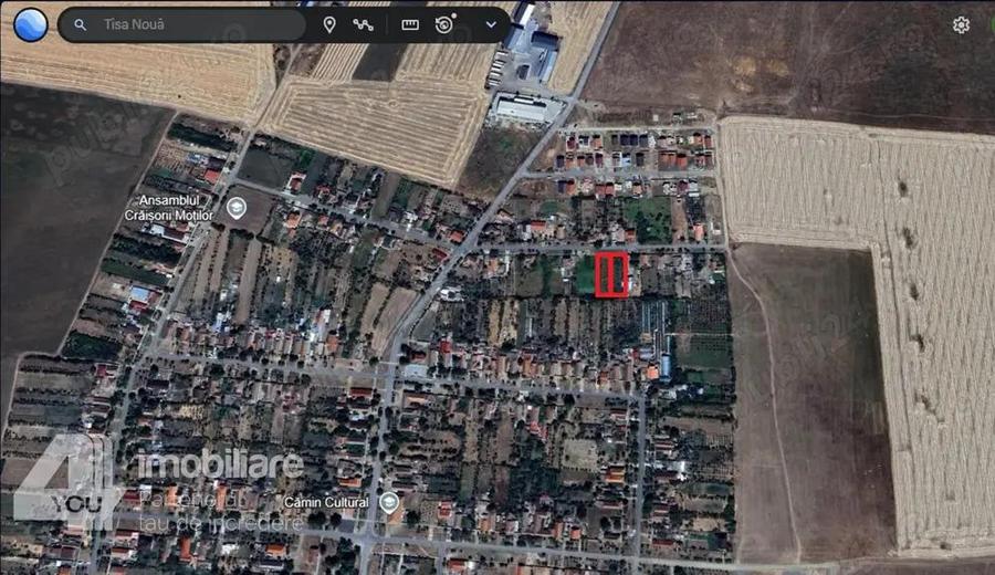 Teren intravilan 1200 mp Tisa Noua fs.15 ml pret 21900 euro neg - 1