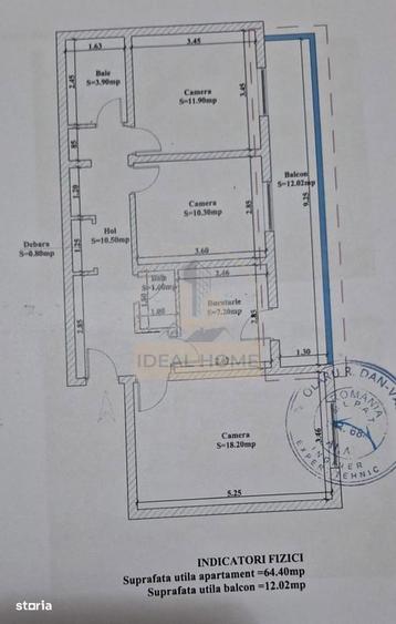 Dancu - 3 camere decomandat - 76mp - 1