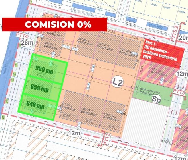 IMI Residence - Sanandrei - Parcela bloc cu autorizatie de constr. - Comision 0% - 2