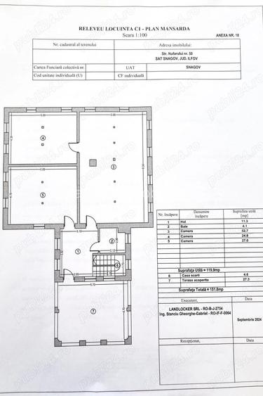 Vanzare vila 6 camere 264mp + garaj + garsoniera separata + 1490mp Centru Snagov Ilfov Nufarului 50A