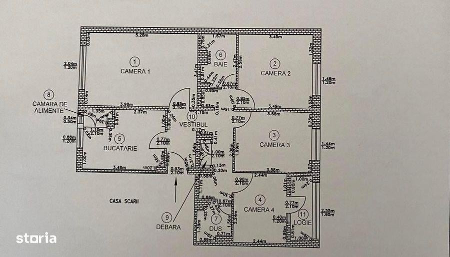 apartament cu 4 camere,decomandat,etaj intermediar,zona Manastur - 1