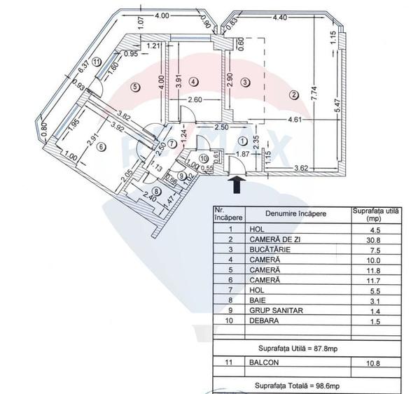 Apartament 4 Camere Ultrafinisat | Etaj 12/12 | 2 Bai | Bd. Chisinau - 11