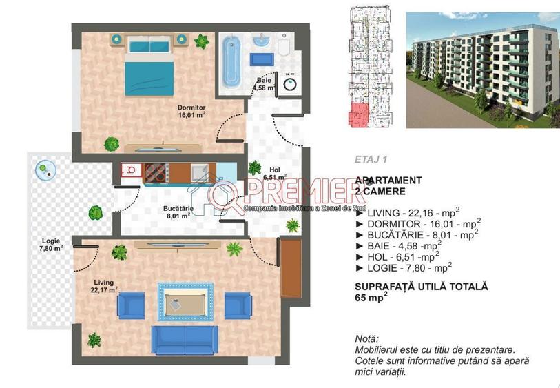 2 camere - discount de 12.000 -sector 4 - Metrou-Aparatorii Patriei - 1