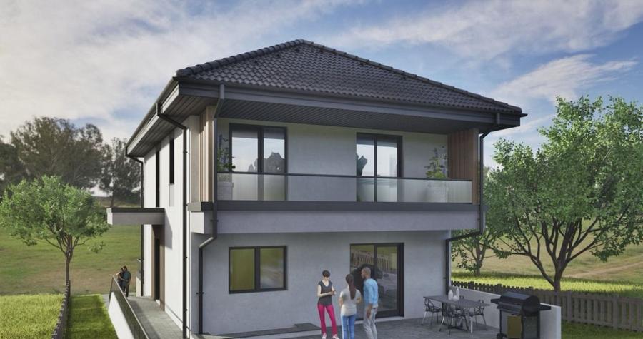 Teren autorizat pentru Casa individuala la intrare in Chinteni 600mp front 14ml - 1