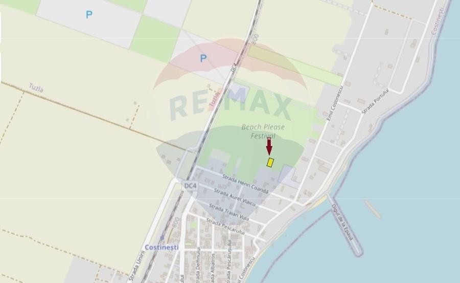 Teren INTRAVILAN de 1,146mp in Costinesti / Strada Henri Coanda - 1