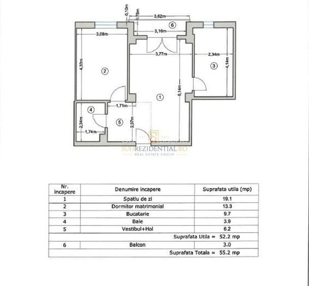 Apartament 2 camere, imobil finalizat, Brancoveanu-Luica, Comision 0%