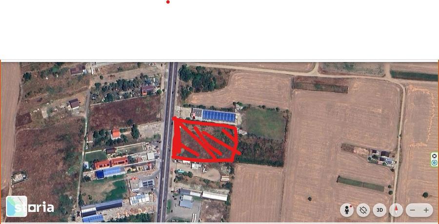 5000 mp , 1 Decembrie ,Ilfov teren cu deschidere 51 ml la DN5 - 4