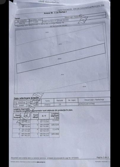 Teren intravilan (si in rate) Cartierul nou zona baza sportiva Sag - 3