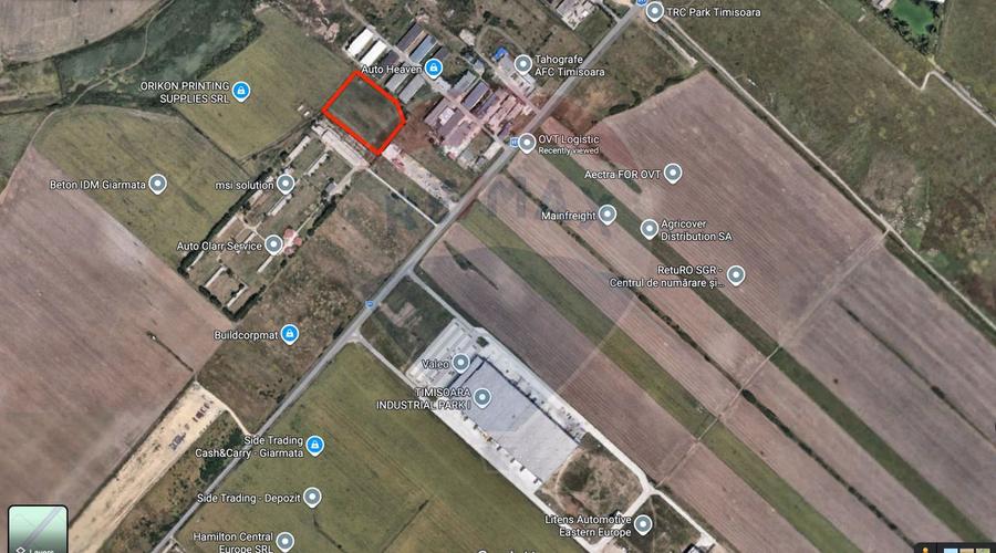 Teren Construcții intravilan de 13933 mp, în Giarmata