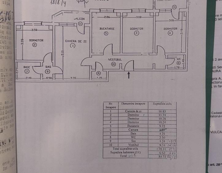 Apartament 4 Camere- Calea Moșilor- bloc 1980 - 2