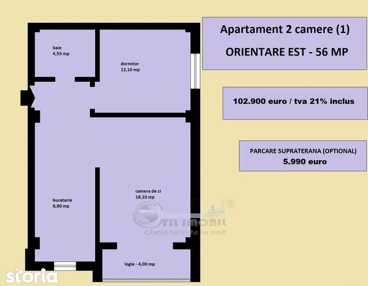 Apartament 2 camere nou, Iasi Valea Lupului, incalzire in pardoseala - 6