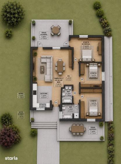Casa moderna pe un singur nivel in Livezeni sat Sani?or - 3