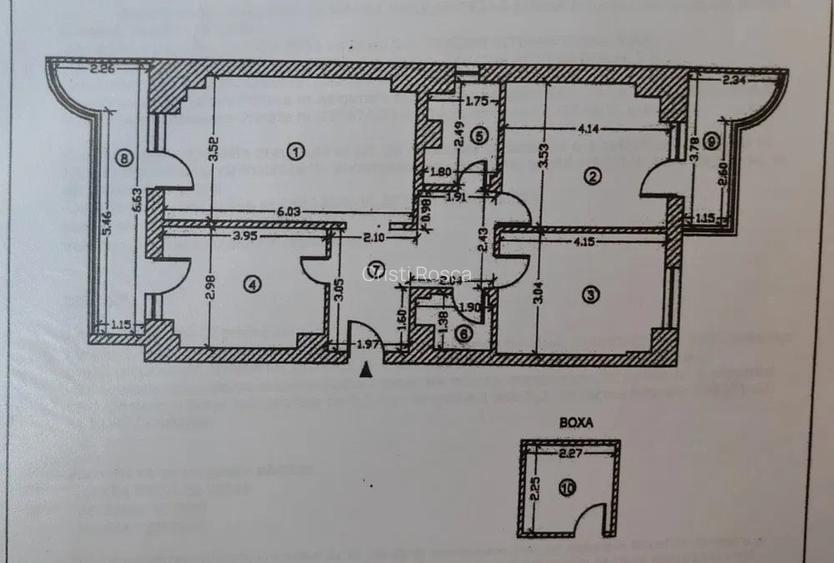 STADION-APARTAMENT CU 3 CAMERE 87 MP CENTRALA GAZE