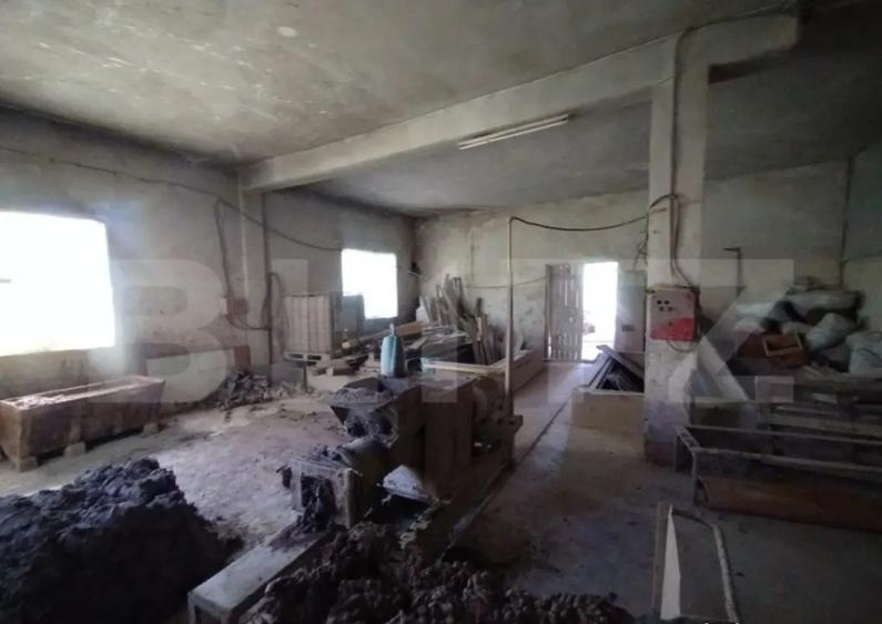 Fabrica teracota Livezile 1900mp hala+400mp Casa+teren 2900m - 2