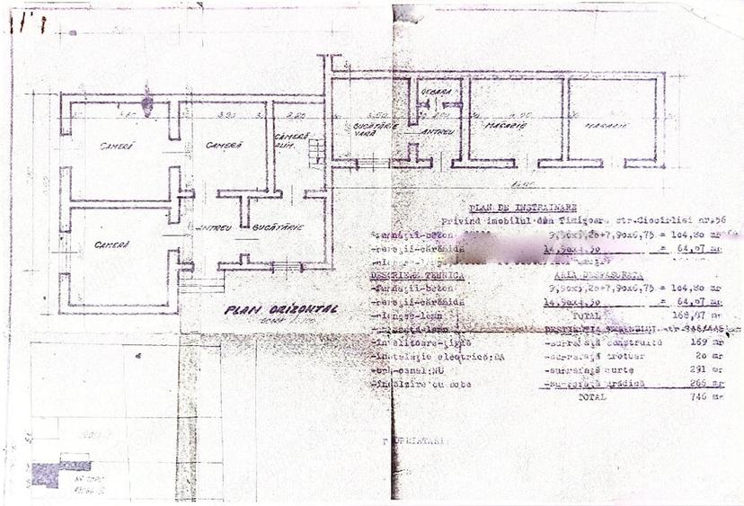 Casă cu 3 camere cu Teren 746 Mp în Mircea cel Bătrân