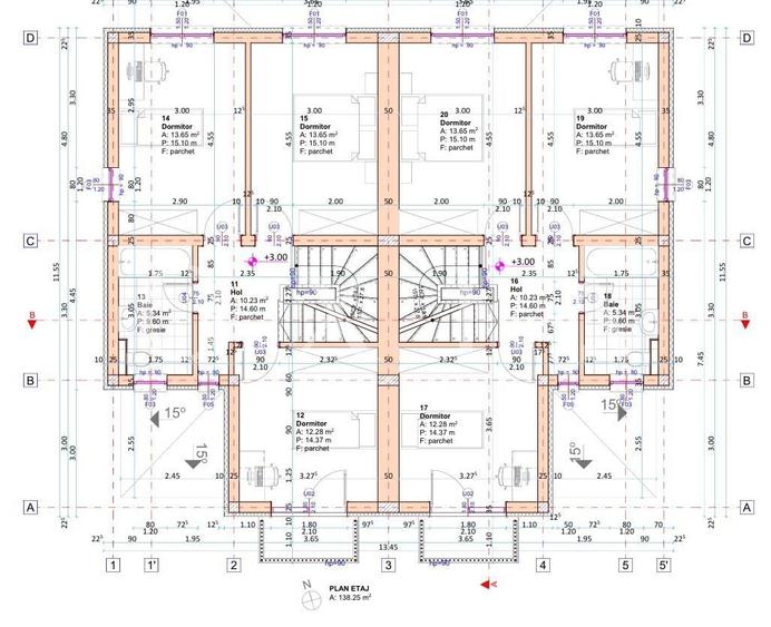 Duplex cu 4 camere cu Canalizare în Giroc