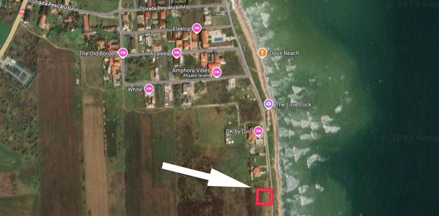 Teren Intravilan 2000 mp in Vama Veche in PRIMA LINIE LA MARE - 1