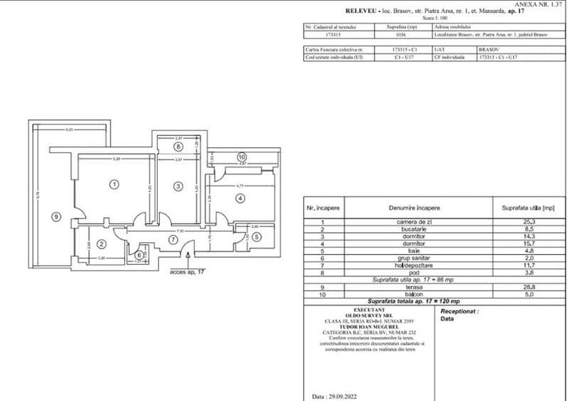 Apartament modern,3 camere,regim vila,boxa,parcare,terasa,Uno Residence - 36